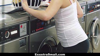 Play He catches her breaking into the laundry room and doesn't let go of her pussy
