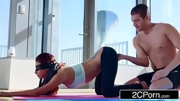 Play Woman experiencing xxx with two yoga teachers
