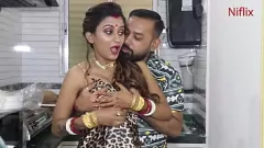 Play Desi Housewife Sudipa's Rough and Romantic Kitchen Encounter
